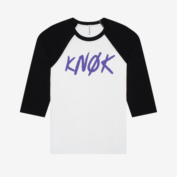 KNOK Unisex 34 Sleeve Baseball Tee