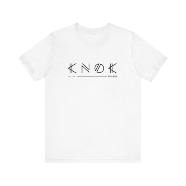 KNOK Unisex Jersey Barcode Short Sleeve Tee