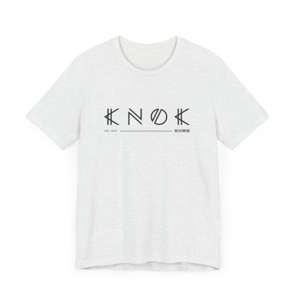 KNOK Unisex Jersey Barcode Short Sleeve Tee